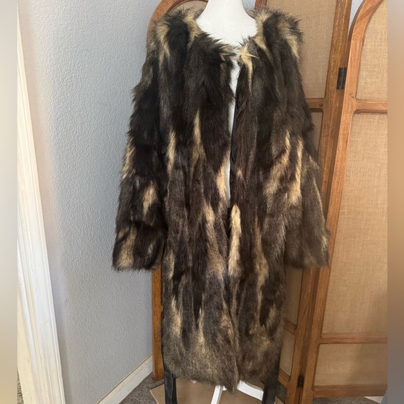 City Chic from Macys faux fur long jacket - Picture 1 of 5
